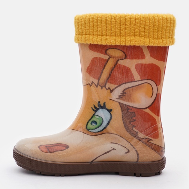 Dětské zateplené holínky Demar HAWAI LUX PRINT 0048 AK žirafa